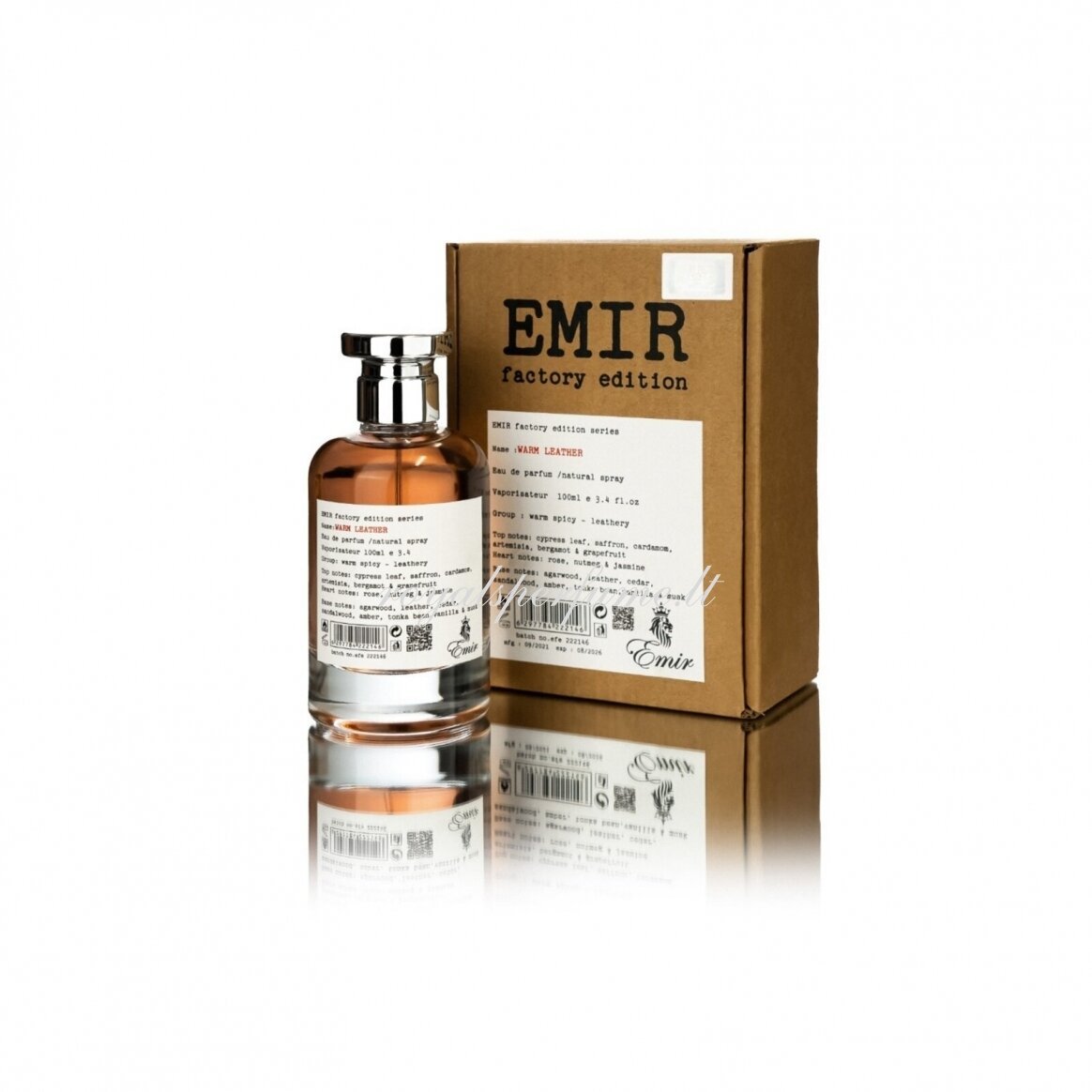 Emir Warm Leather Factory Edition 100ml Eau De Parfum - Rio Perfumes