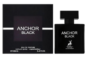 Sentence with replaced product:

Maison Alhambra Anchor Black 100ml Eau de Parfum bottle next to its packaging, displaying the brand and product name, "Eau De Parfum," and a white deer logo.