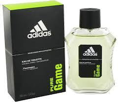 The Adidas Pure Game 50ml EDT is a men’s fragrance packaged in an elegant black box with eye-catching green details and the signature Adidas logo.