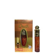 The Al-Nuaim Arabian Oud 6ml Attar Roll On features a golden cap and packaging that emphasizes "No Alcohol" and "Long Lasting," offering a pure, enduring fragrance experience for those seeking an alcohol-free perfume.