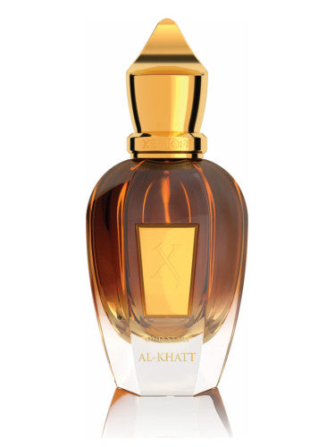 A bottle of Xerjoff Al-Khat 100ml Eau De Parfum, Xerjoff fragrance, on a white background.