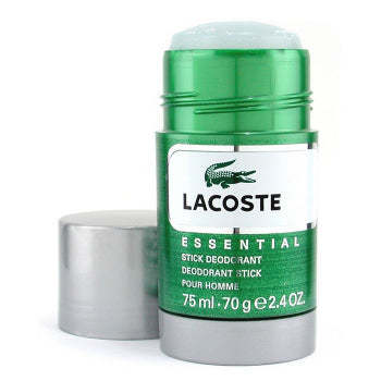 The Lacoste Essential 75g DEO Stick, featuring a silver cap, is a refreshing men's fragrance from the brand Lacoste.