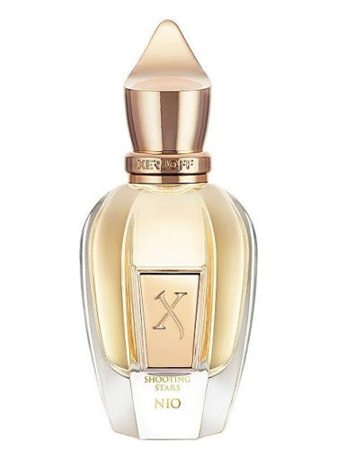 A bottle of Xerjoff Nio 100ml Eau De Parfum, a fragrance for both men and women, displayed elegantly on a white background.