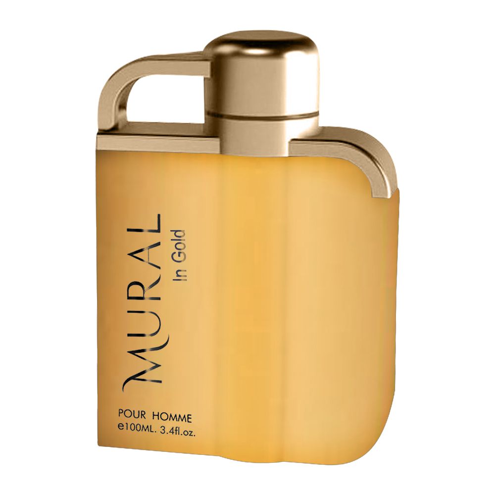 A bottle of Mural De Ruitz In Gold 100ml Eau De Toilette by Mural De Ruitz on a white background.