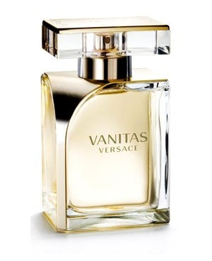 A 100ml bottle of Versace Vanitas Eau De Parfum on a white background, available at Rio Perfumes.