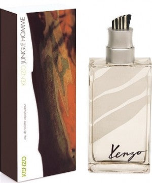 A 100ml bottle of Kenzo Jungle Homme EDT by Kenzo exudes a spicy masculine fragrance with woody and citrusy notes.