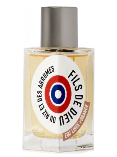 A fragrance bottle of ETAT Libre d' Orange Fils de Dieu 100ml eau de toilette.