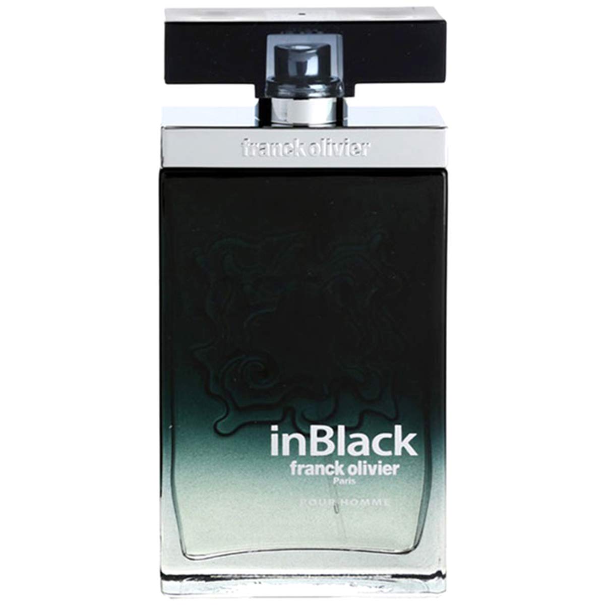 A bottle of Franck Olivier In Black 75ml Eau De Toilette by Frank Olivier sold at Rio Perfumes.