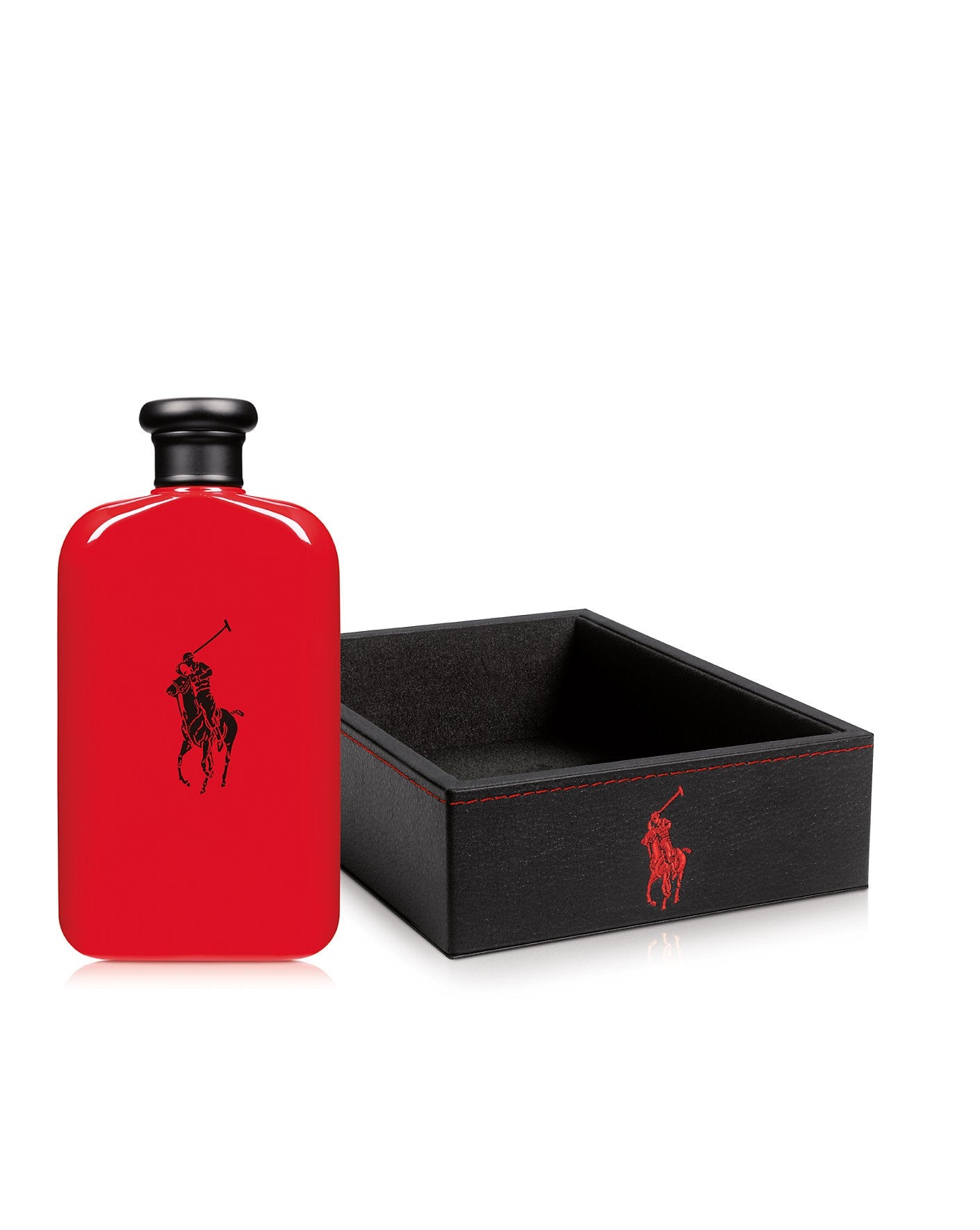 Experience the luxurious Ralph Lauren Polo Red 200ml EDT with Desk Tray, a captivating eau de toilette that exudes sophistication and confidence.