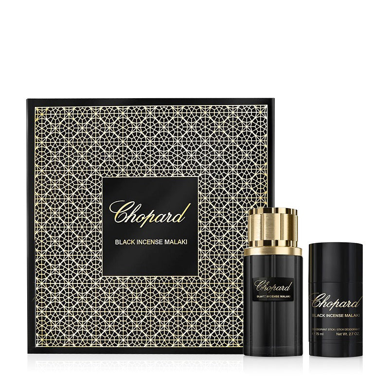 Chopard Black Incense Malaki 80ml Eau De Parfum Gift Set Rio