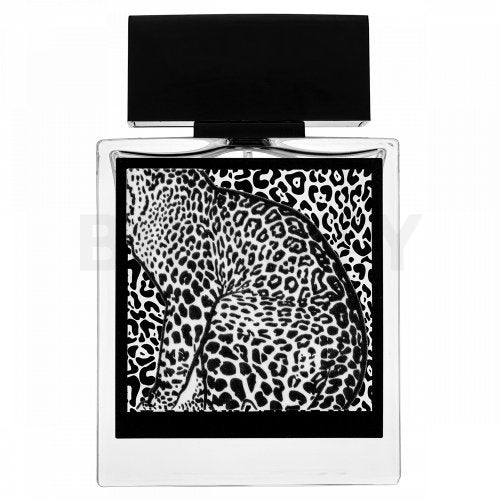 A bottle of Rasasi Rumz Al Rasasi 9453 Leopard pour Lui 50ml Eau De Parfum cologne.