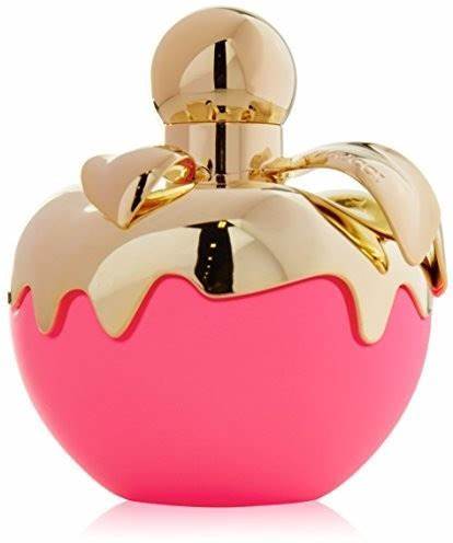 A Nina Ricci Les Delices de Nina 75ml Eau De Toilette fragrance bottle on a white background.