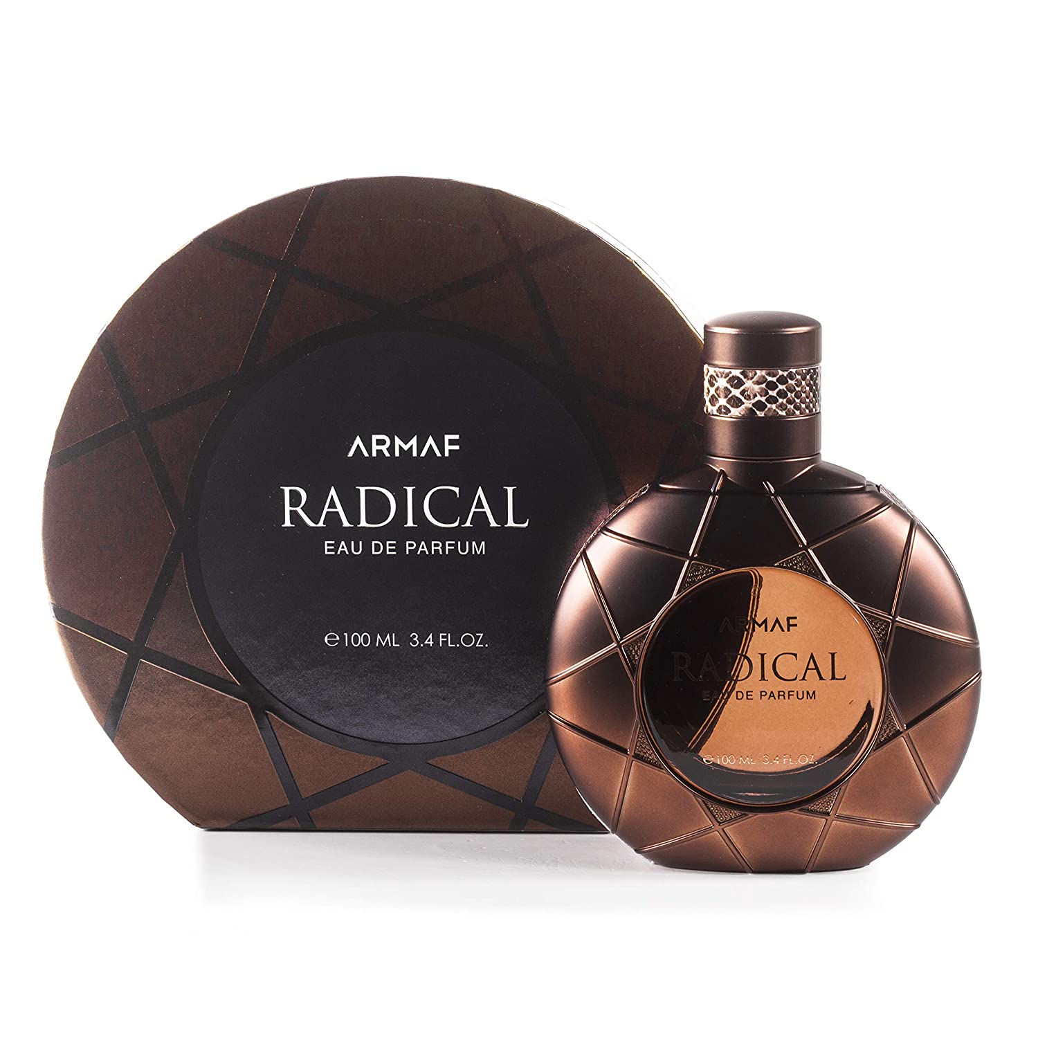 A bottle of Armaf Radical Brown Pour Homme 100ml Eau De Parfum by Armaf.