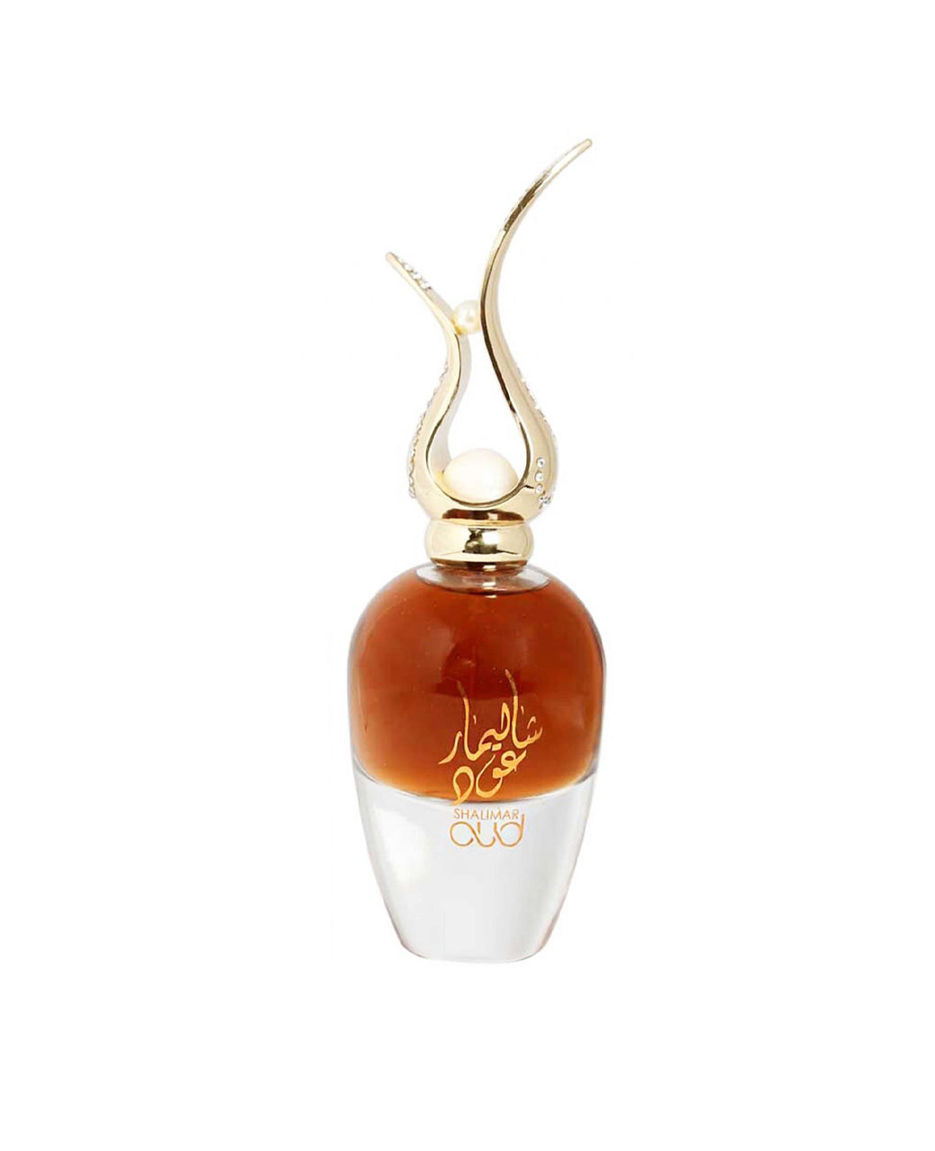 A Ard Al Zaafaran Shalimar Oud 70ml Eau de Parfum with a golden lid.