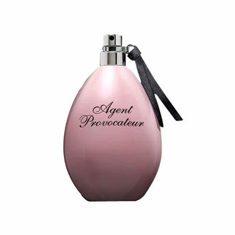 A 50ml Eau De Parfum bottle from Rio Perfumes featuring an Agent Provocateur fragrance with a black ribbon.