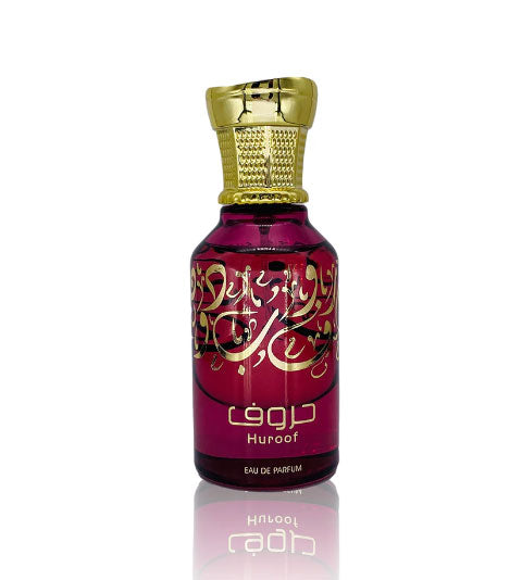 Ard Al Zaafaran Huroof Eau De Parfum with a gold label.