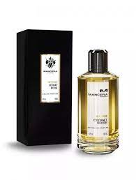 A Mancera Intense Cedrat Boise 120ml Extrait De Parfum with a box next to it.