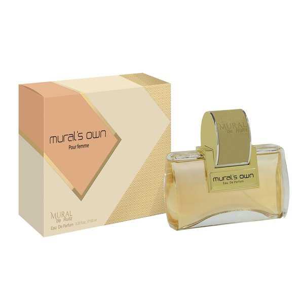 A bottle of Mural de Ruitz Mural's Own 90ml Eau De Toilette by Dubai Perfumes' distinct woody fragrance for women.