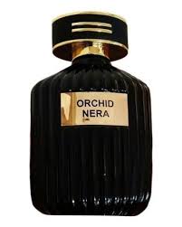 A bottle of Fragrance World Orchid Nera 100ml Eau de Parfum on a white background.