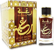 A box with a bottle of Lattafa Raghba Wood Intense 100ml Eau De Parfum by Lattafa.